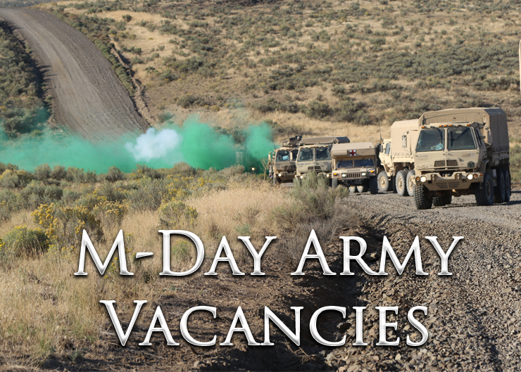 M-Day Army Vacancies